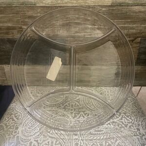 Longaberger Pinecone Stackabl Protector Divided Serving Tray basket insert 41432